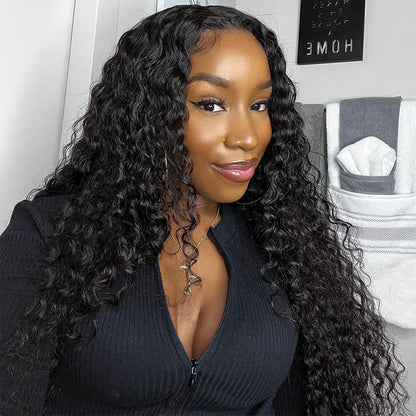 Put On & Go Wig Water Wave 13×4 Lace Frontal Wig 5×5 Lace Glueless Wig