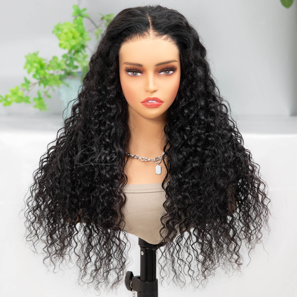 Put On & Go Wig Water Wave 13×4 Lace Frontal Wig 5×5 Lace Glueless Wig