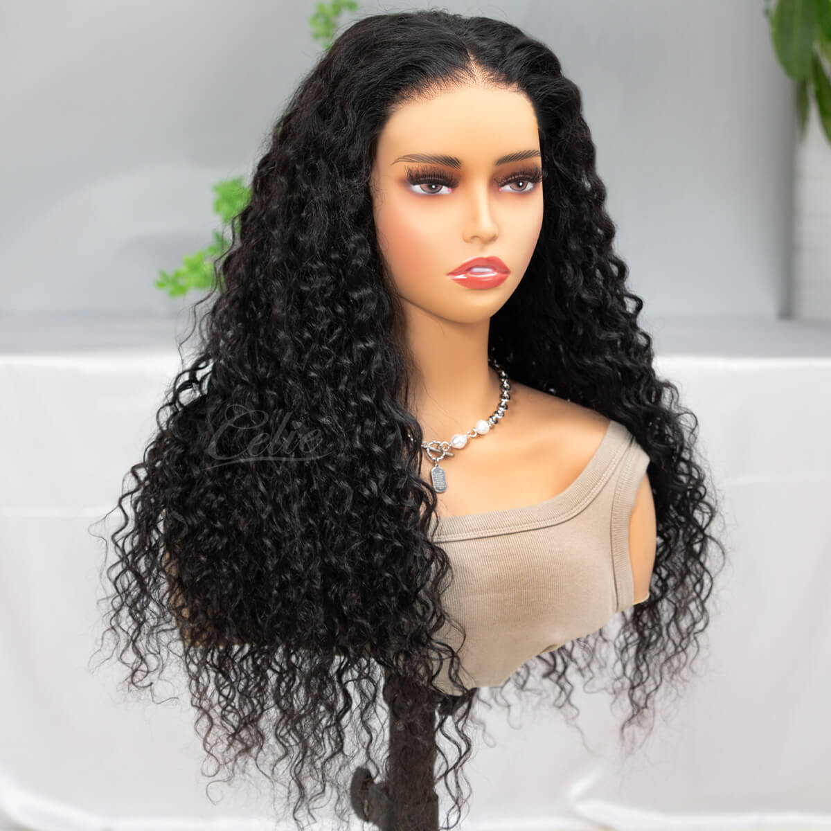 Put On & Go Wig Water Wave 13×4 Lace Frontal Wig 5×5 Lace Glueless Wig