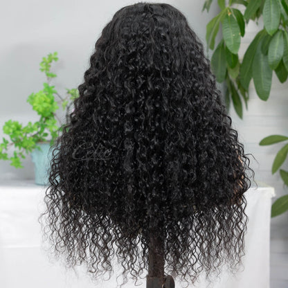 Put On & Go Wig Water Wave 13×4 Lace Frontal Wig 5×5 Lace Glueless Wig