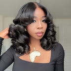Elle Vane Glueless Luxurious Grace Curtain Bang Body Wave Lace Closure Wig