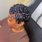 Elle Vane Short Pixie Finger Wave Full Lace Wig