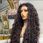 Elle Vane Glueless Luxurious Curls HD Lace Closure With 4C Kinky Edges Pre-cut Wavy Wig