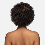 Put On & Go Copper Blonde Highlight Bob Curly Human Hair Wig