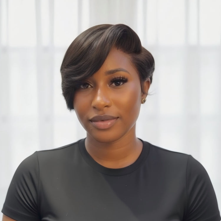 Elle Vane Short Pixie Side Part Lace Front Wig