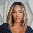 Elle Vane Ombre Brown And Blonde Highlight Lace Front Wig