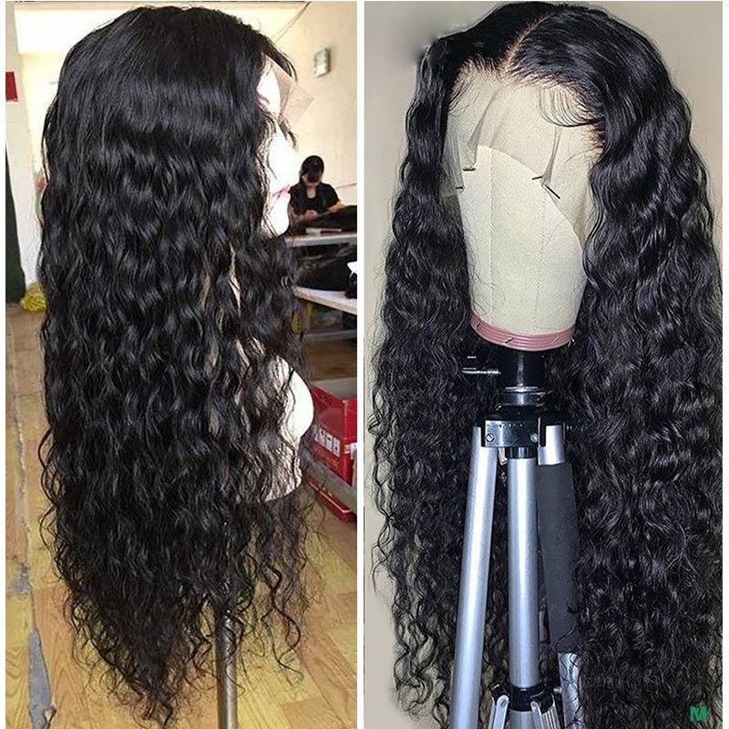 13x4 Lace Front Human Hair Wigs Water Wave With Baby Hair