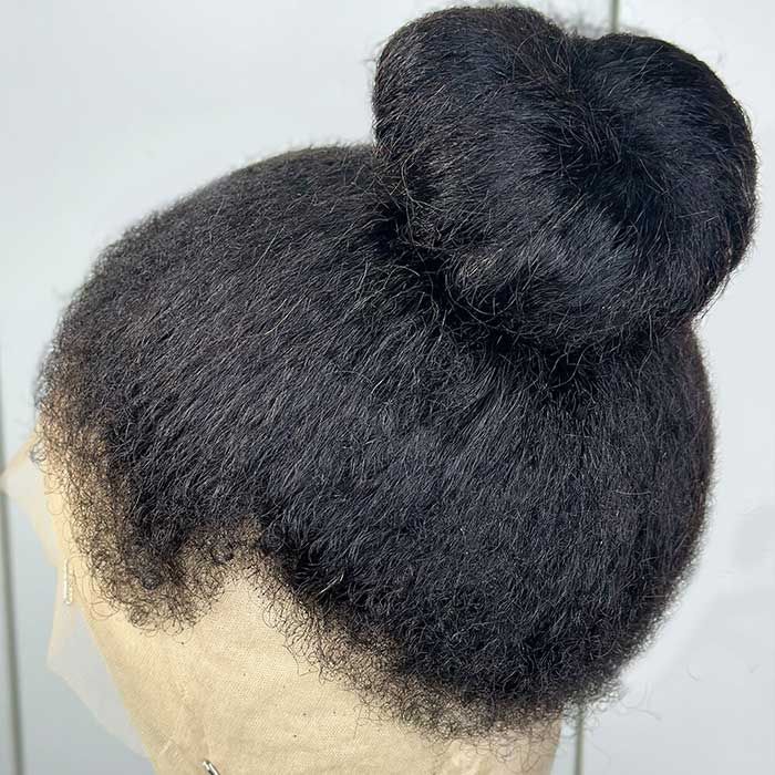 360 Lace Frontal Kinky Edges Ventilated Wig