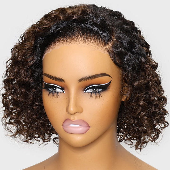 Curly Bob 13x4 Pre Cut Lace Wig