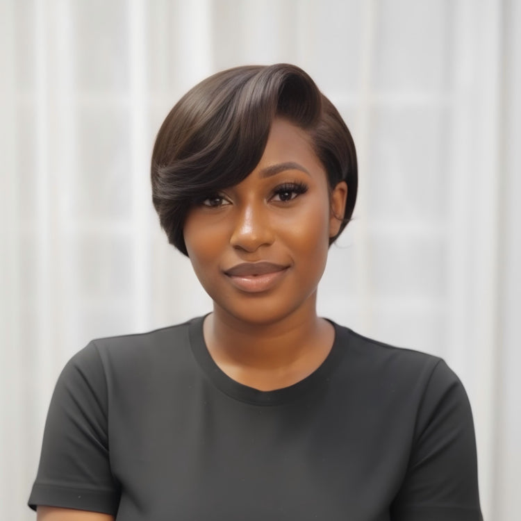 Elle Vane Short Pixie Side Part Lace Front Wig