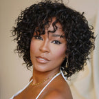 Elle Vane Put On & Go Short Pixie Cut Curly Bob Wig