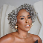 Put On & Go Salt And Pepper Pixie Cut Curly Wig