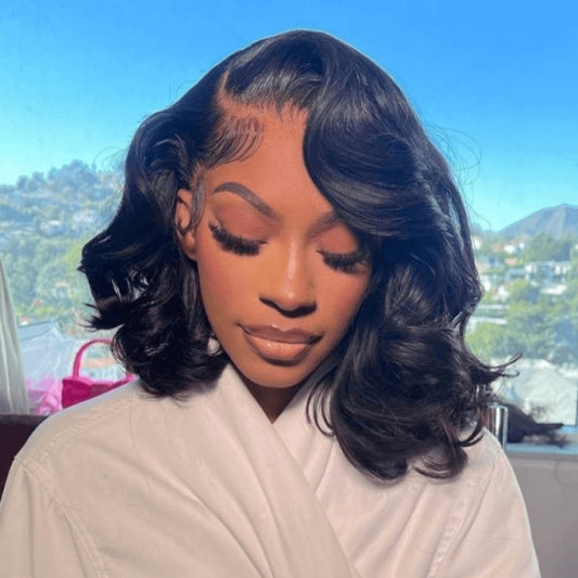 Body Wave Short 13x4 Lace Front Wigs Human Hair Bob Wig