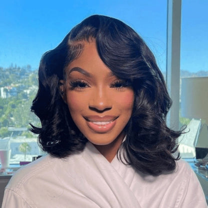 Body Wave Short 13x4 Lace Front Wigs Human Hair Bob Wig