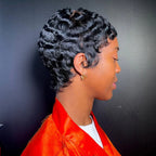 Elle Vane Glueless Full Lace Wave Short Pixie Cut Wig