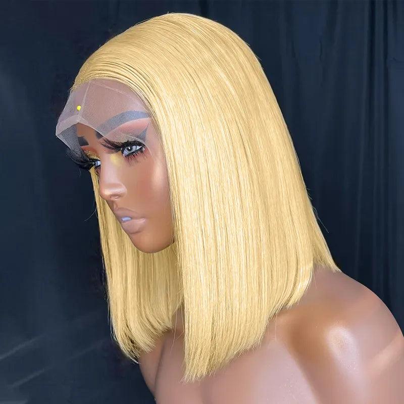 13x4 Lace Wig 613  Bob Wig Straight Human Hair Wigs