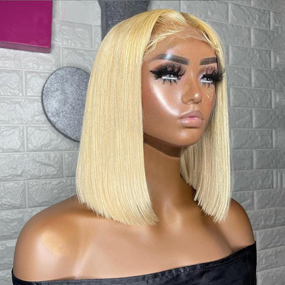 13x4 Lace Wig 613  Bob Wig Straight Human Hair Wigs