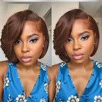Elle Vane Realistic Lace Glueless Side Parted Bob Wig