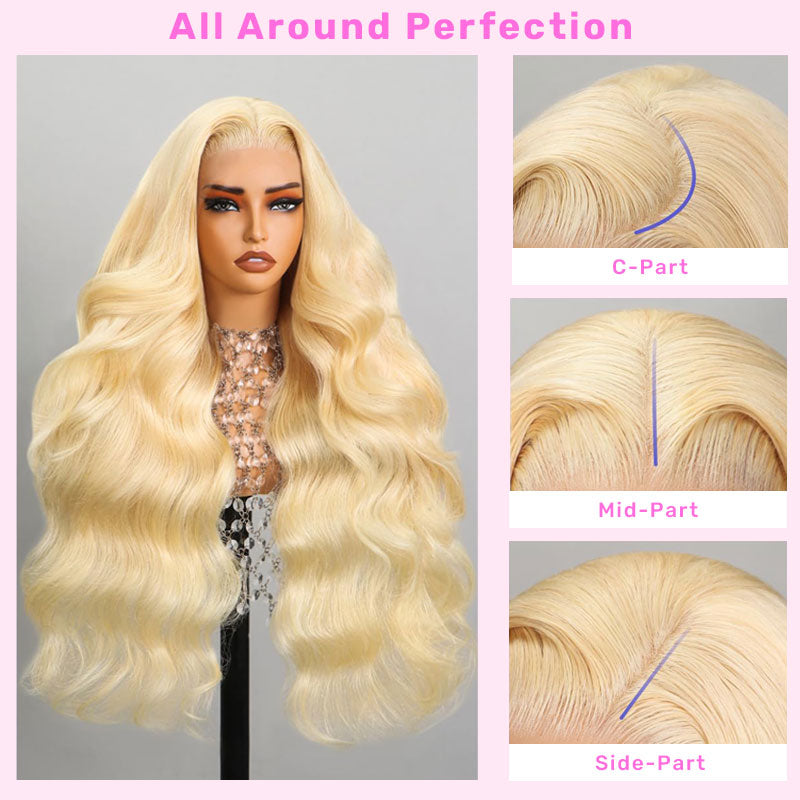 Body Wave 613 Blonde 13x4 HD Lace Front Human Hair Wigs