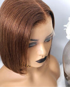 Elle Vane Gradient Brown Straight Bob 13x4 Lace Front Wig