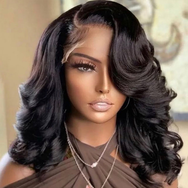 5X5 Lace Wavy Bob Closure Wig 13x4 Lace Front Human Hair Wigs