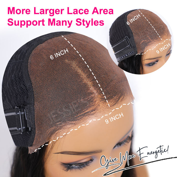 5X5 HD Lace Deep Wave Glueless Pre Cut Lace Wig