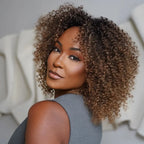 Elle Vane Gradient Dark Brown Glueless Curly Wig