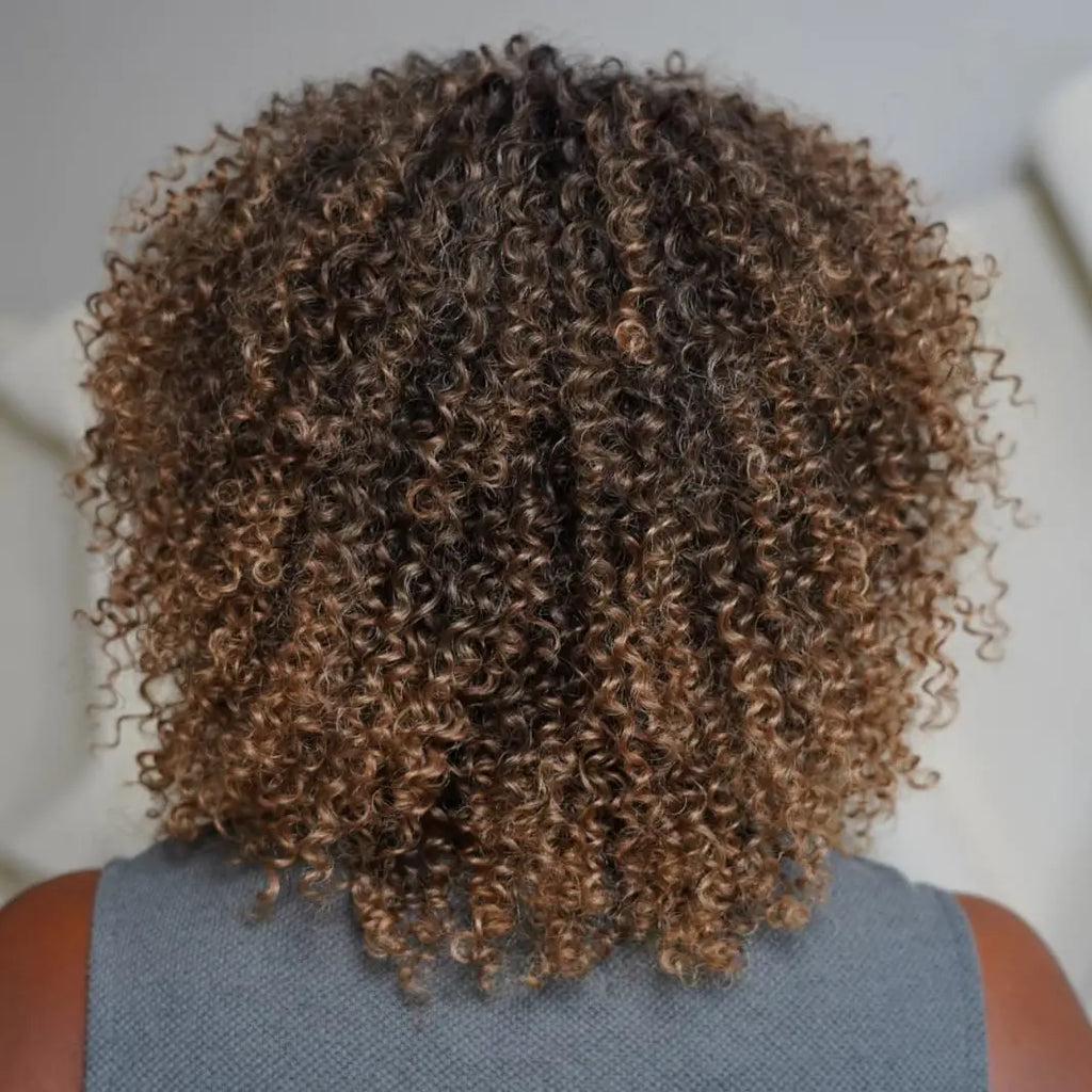 Elle Vane Gradient Dark Brown Glueless Curly Wig