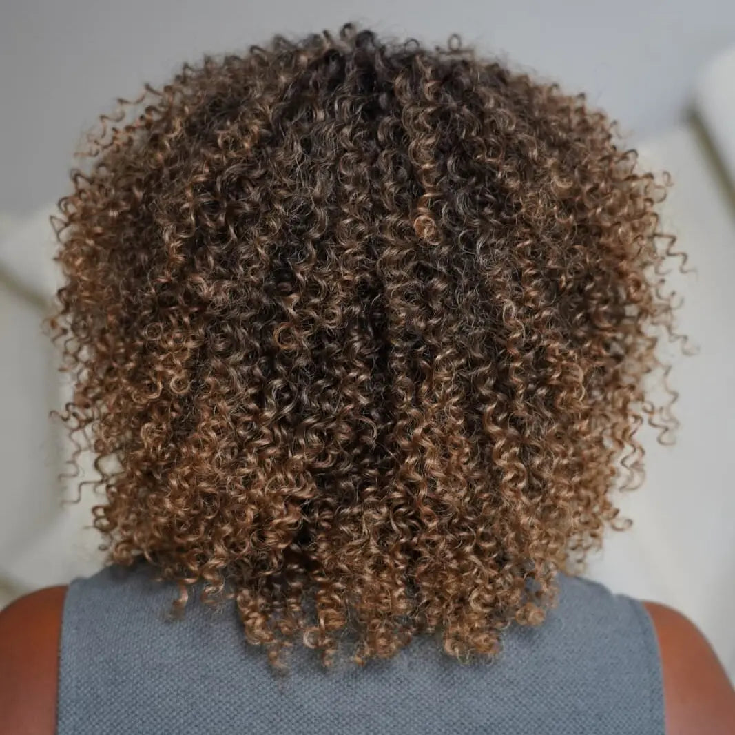 Elle Vane Gradient Dark Brown Glueless Curly Wig