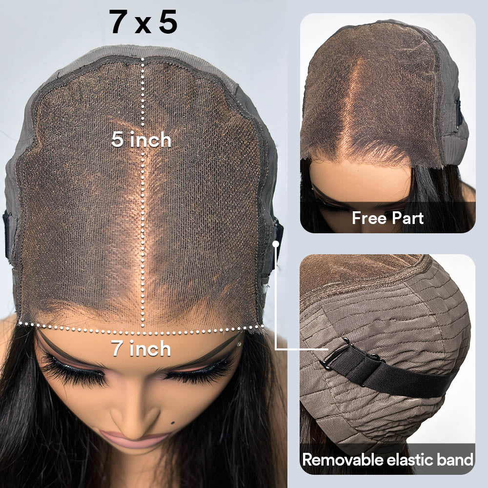 Glueless Luxurious Curls HD Lace With 4C Kinky Edges Pre-cut Wavy Pixie Cut Wig Human Hair Wig