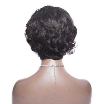 Short Pixie Wig Human Hair Short Wavy Hair 13x4 Bob Lace Front Wig