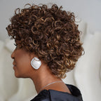 Put On & Go Salt And Pepper Pixie Cut Curly Wig