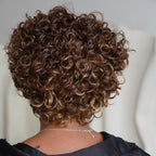 Put On & Go Salt And Pepper Pixie Cut Curly Wig