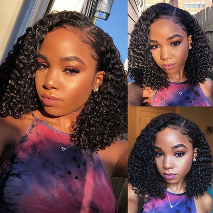 Curly Bob 13x4 Pre Cut Lace Wig