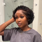 Elle Vane Short Curly Pixie Cut 13*4 Lace Front Wig