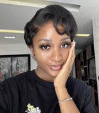 Short Pixie Side Part 13*4 Lace Front Wig