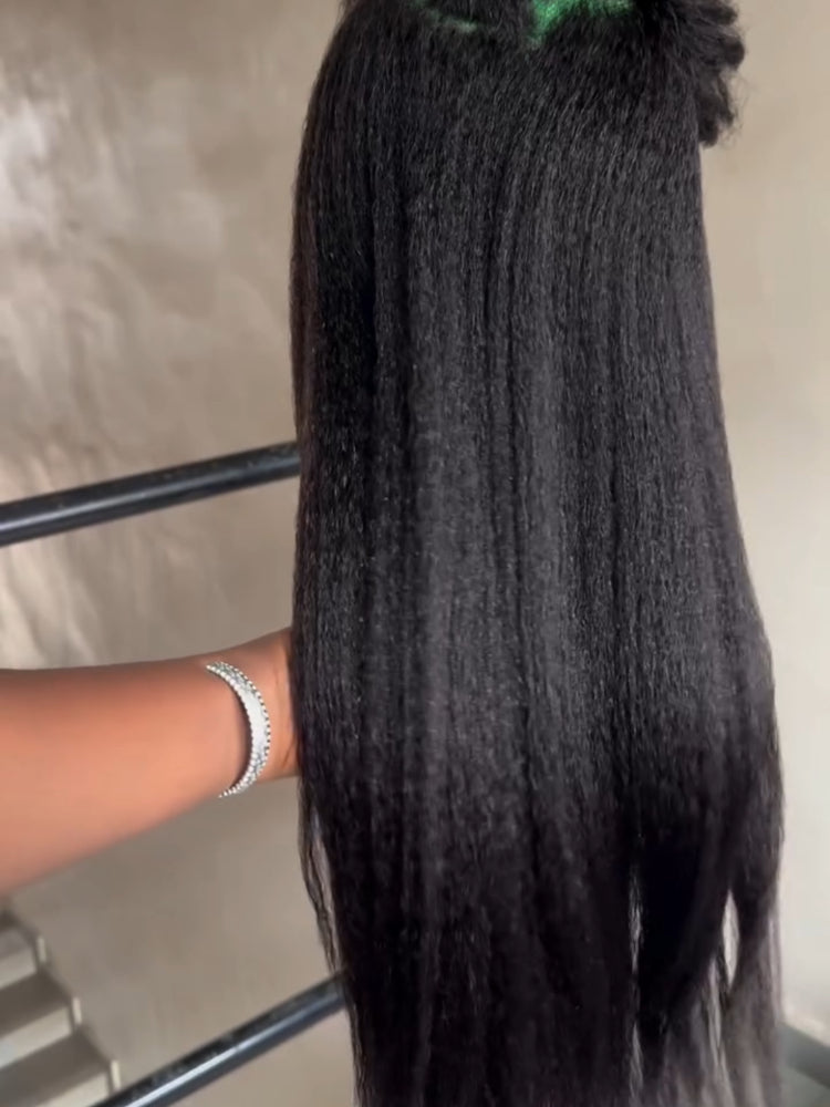 Elle Vane Kinky Edges Lace Front Kinky Straight Wig