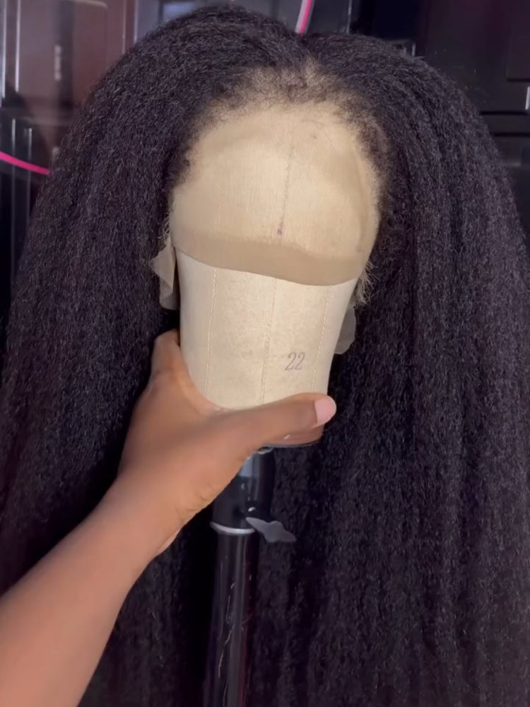 Elle Vane Kinky Edges Lace Front Kinky Straight Wig