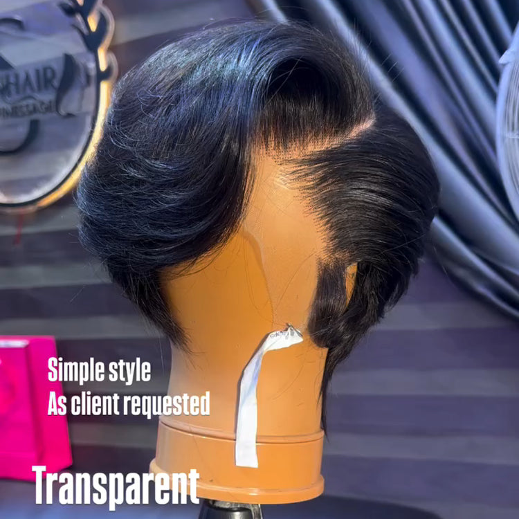 Elle Vane Short Pixie Side Part Lace Front Wig
