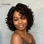 Elle Vane Short Wig Loose Curly Highlight Lace Frontal Human Hair Wig