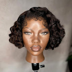Elle Vane Kinky Edges 13x4 Lace Frontal Curly Bob Wig