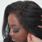 Elle Vane Side Part Wavy Kinky Edges 13x4 Lace Front Wig
