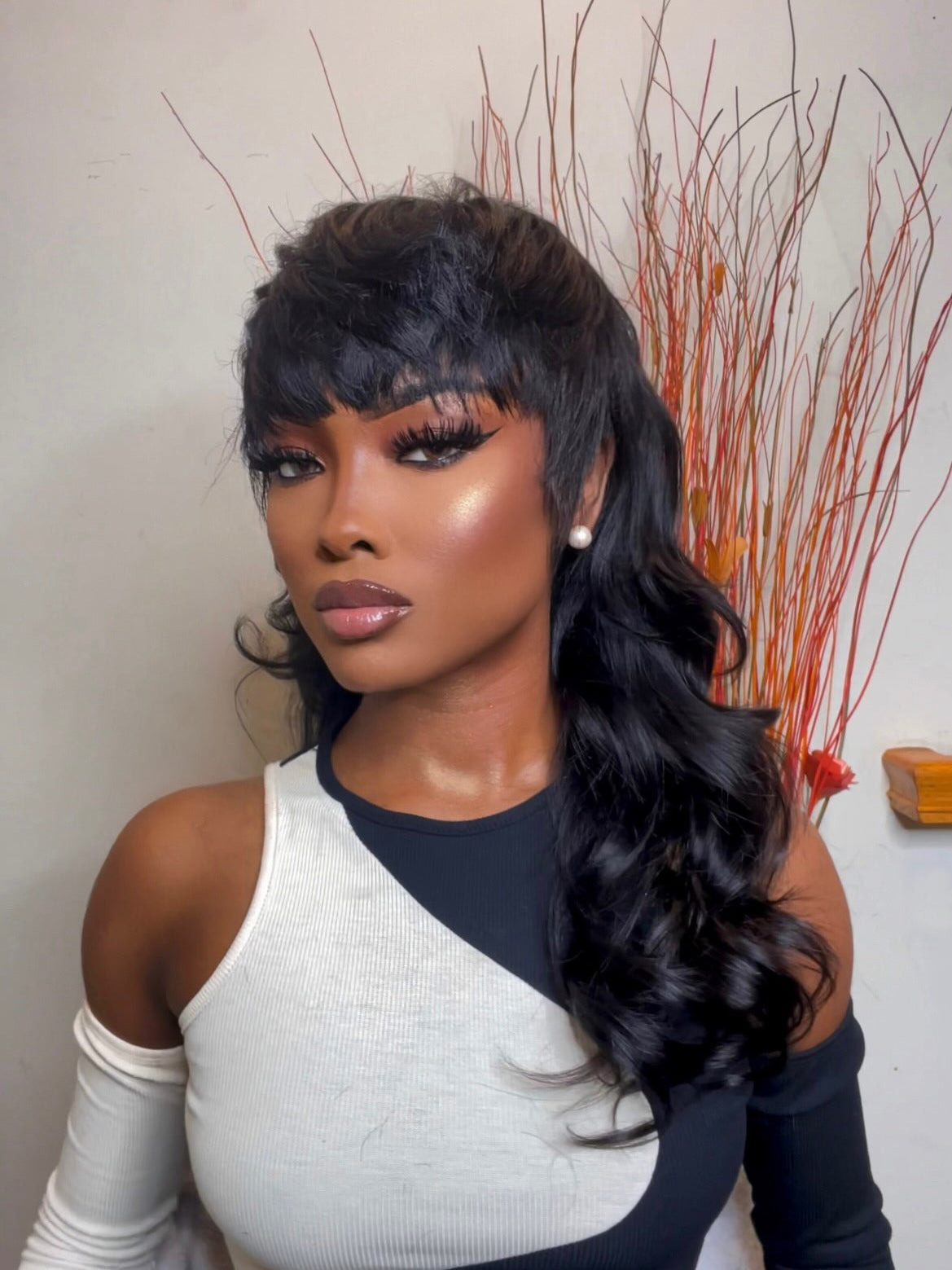 Elle Vane Long-tailed Mullet Cut Glueless Wig