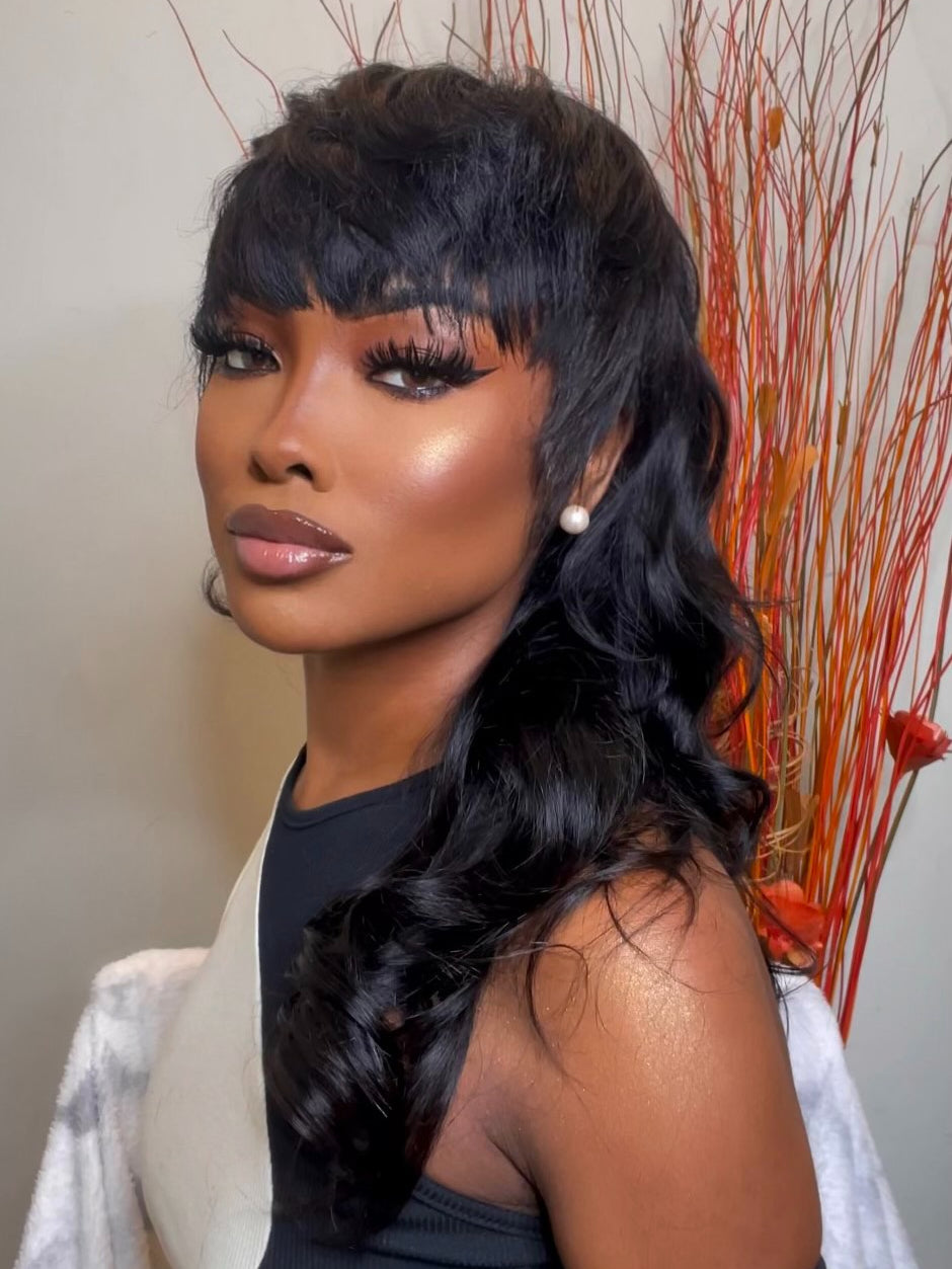 Elle Vane Long-tailed Mullet Cut Glueless Wig