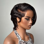 Elle Vane Natural Realistic Full Lace Side Parted Pixie Wig