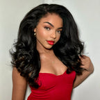 Elle Vane Side Part Wavy Kinky Edges 13x4 Lace Front Wig
