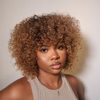 Elle Vane Put On & Go Ombre Bottom Brown Brazilian Curly Wig