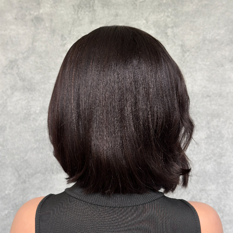 Elle Vane Natural Black Side Bangs Wig
