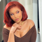 Reddish Brown 13x4 Lace Bob Wig