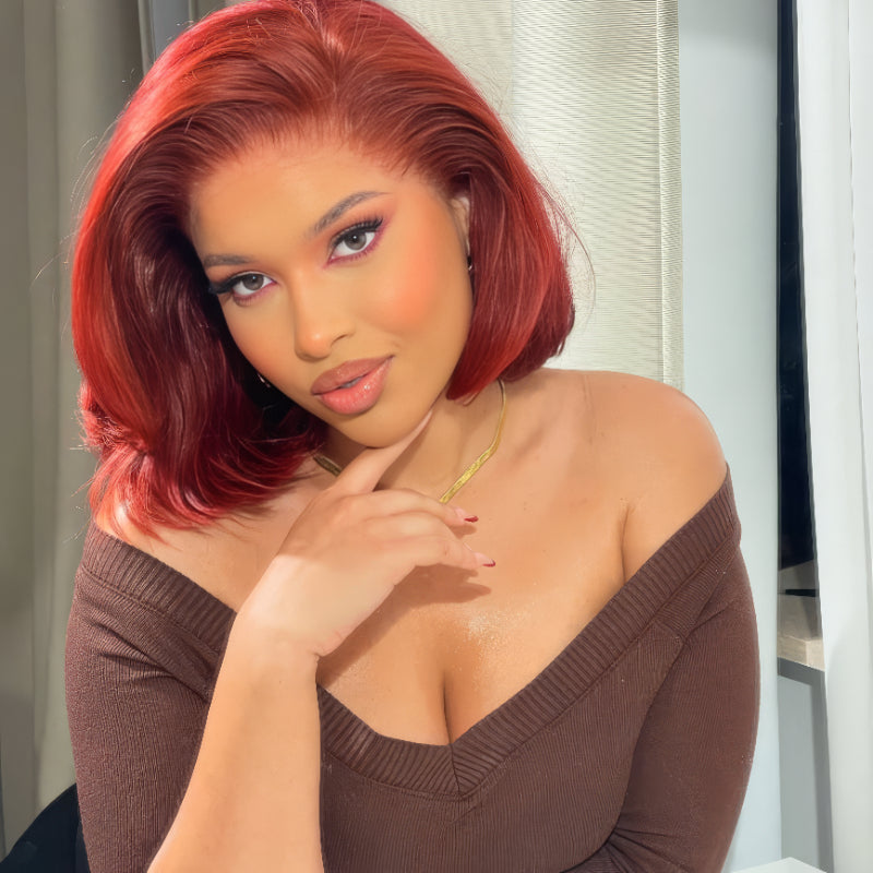 Reddish Brown 13x4 Lace Bob Wig